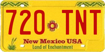 NM license plate 720TNT