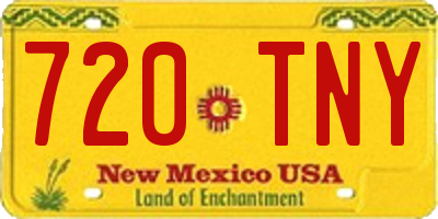 NM license plate 720TNY