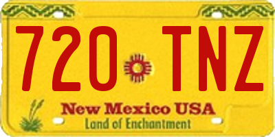 NM license plate 720TNZ