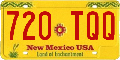 NM license plate 720TQQ