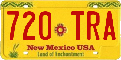 NM license plate 720TRA