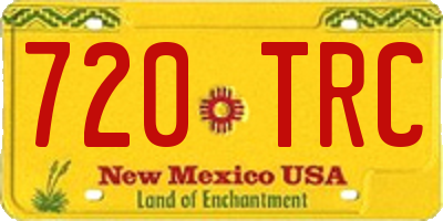 NM license plate 720TRC