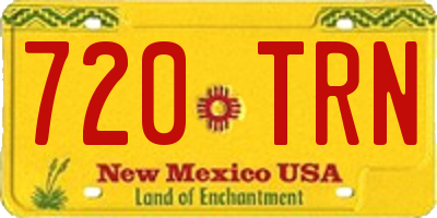 NM license plate 720TRN
