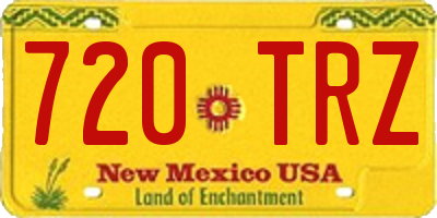 NM license plate 720TRZ