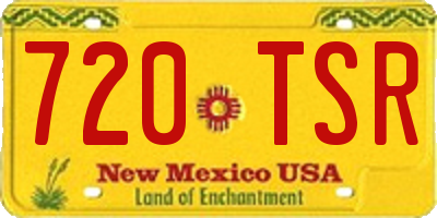 NM license plate 720TSR