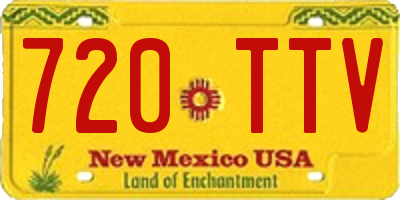 NM license plate 720TTV
