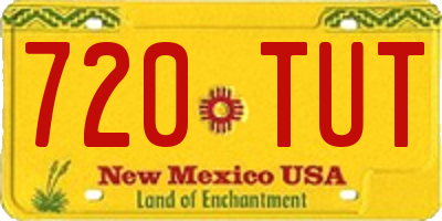 NM license plate 720TUT