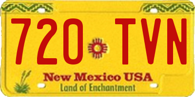 NM license plate 720TVN