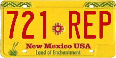 NM license plate 721REP