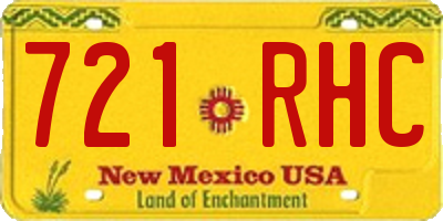 NM license plate 721RHC