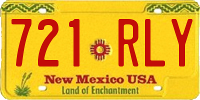 NM license plate 721RLY