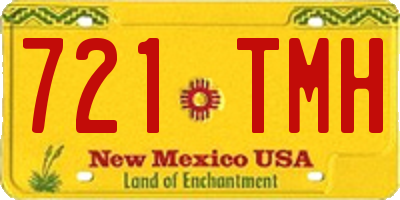 NM license plate 721TMH