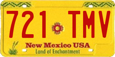 NM license plate 721TMV