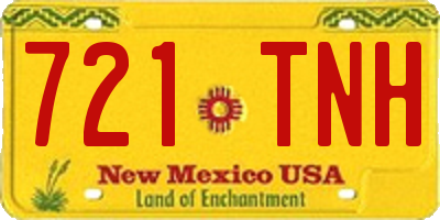 NM license plate 721TNH