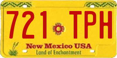 NM license plate 721TPH