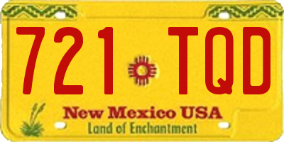 NM license plate 721TQD