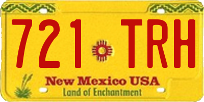 NM license plate 721TRH
