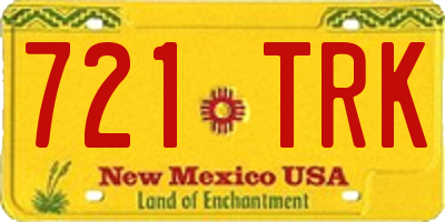 NM license plate 721TRK