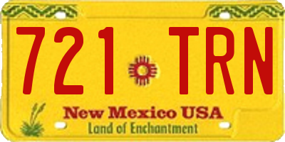 NM license plate 721TRN