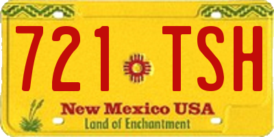 NM license plate 721TSH