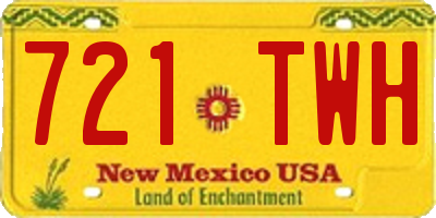 NM license plate 721TWH