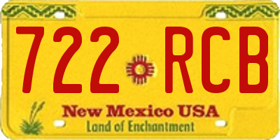 NM license plate 722RCB
