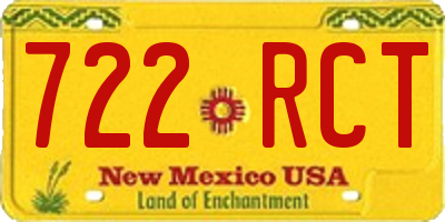 NM license plate 722RCT