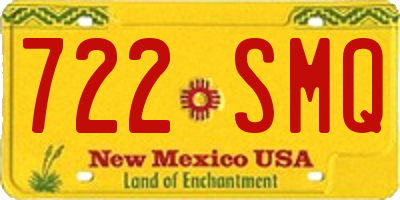 NM license plate 722SMQ