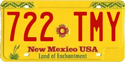 NM license plate 722TMY