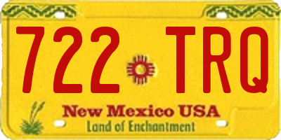 NM license plate 722TRQ
