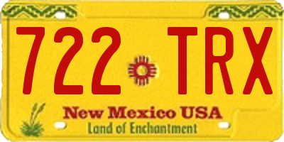 NM license plate 722TRX