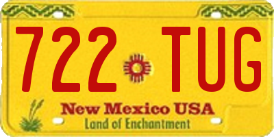 NM license plate 722TUG