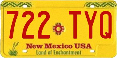 NM license plate 722TYQ