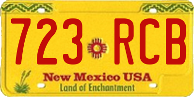 NM license plate 723RCB
