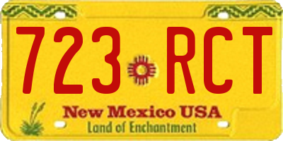 NM license plate 723RCT