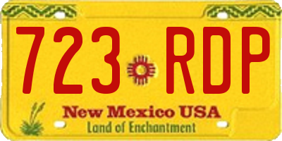 NM license plate 723RDP