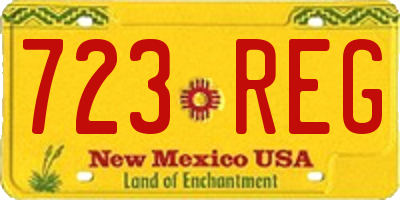NM license plate 723REG