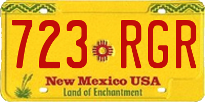 NM license plate 723RGR