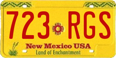 NM license plate 723RGS