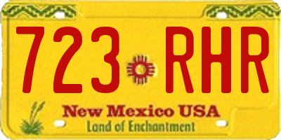 NM license plate 723RHR