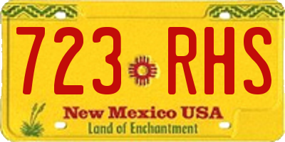 NM license plate 723RHS