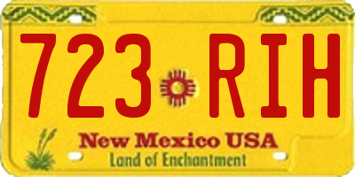 NM license plate 723RIH