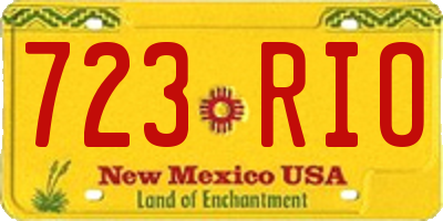 NM license plate 723RIO
