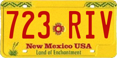 NM license plate 723RIV