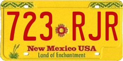 NM license plate 723RJR