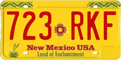 NM license plate 723RKF