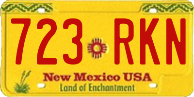 NM license plate 723RKN