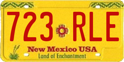 NM license plate 723RLE