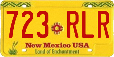 NM license plate 723RLR