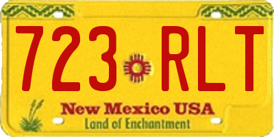 NM license plate 723RLT